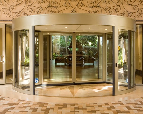 automatic two wing revolving entrance door vancouver