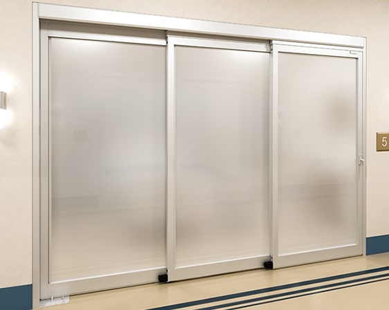 standard telescopic sliding icu door integlass